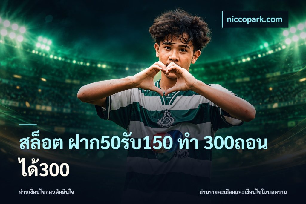 สล็อต ฝาก50รับ150 ทํา 300ถอนได้300