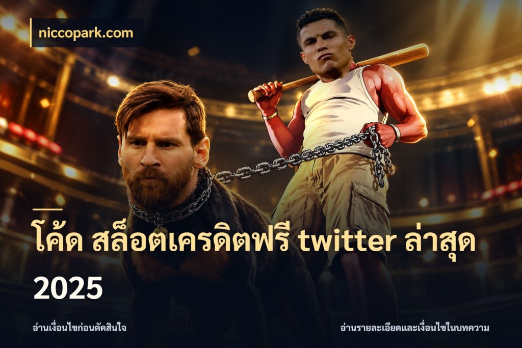 โค้ด สล็อตเครดิตฟรี twitter ล่าสุด 2025 สายโบนัสเลือกมุมเครดิตให้ตรงสไตล์ กับ niccopark.com