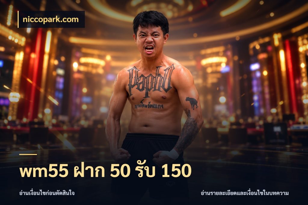 wm55 ฝาก 50 รับ 150 niccopark.com จับคู่โบนัสกับสไตล์เกมที่ชอบ