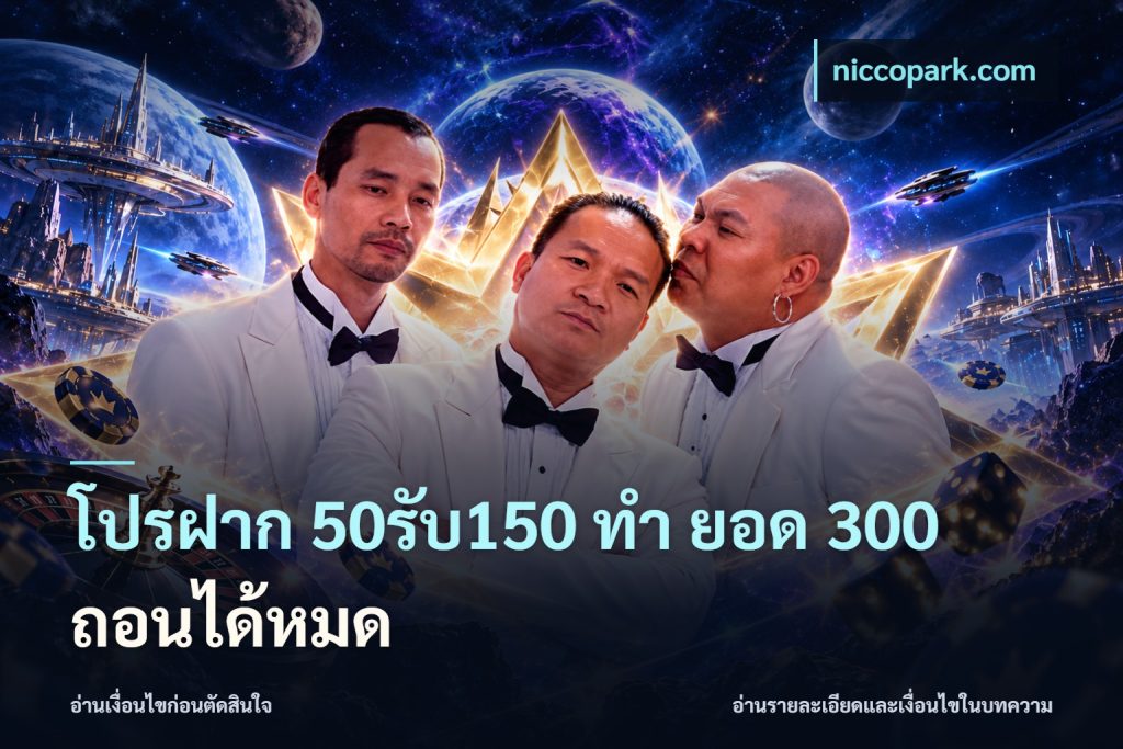 โปรฝาก 50รับ150 ทํา ยอด 300 ถอนได้หมด