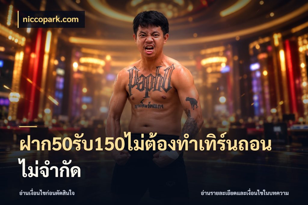 ฝาก50รับ150ไม่ต้องทําเทิร์นถอนไม่จํากัด จับประเด็นยอดรับก่อนเลือกความสนุก ในมุม niccopark.com