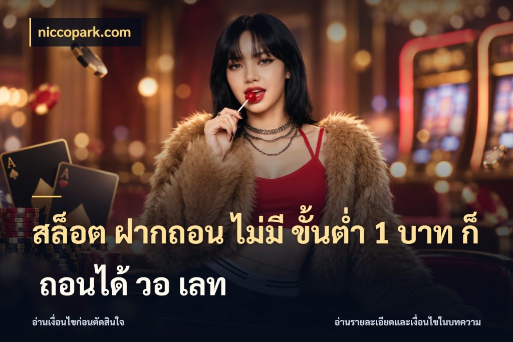 สล็อต ฝากถอน ไม่มี ขั้นต่ำ 1 บาท ก็ ถอนได้ วอ เลท niccopark.com จำนวนเริ่มต้นกับสไตล์เกมที่ชอบ