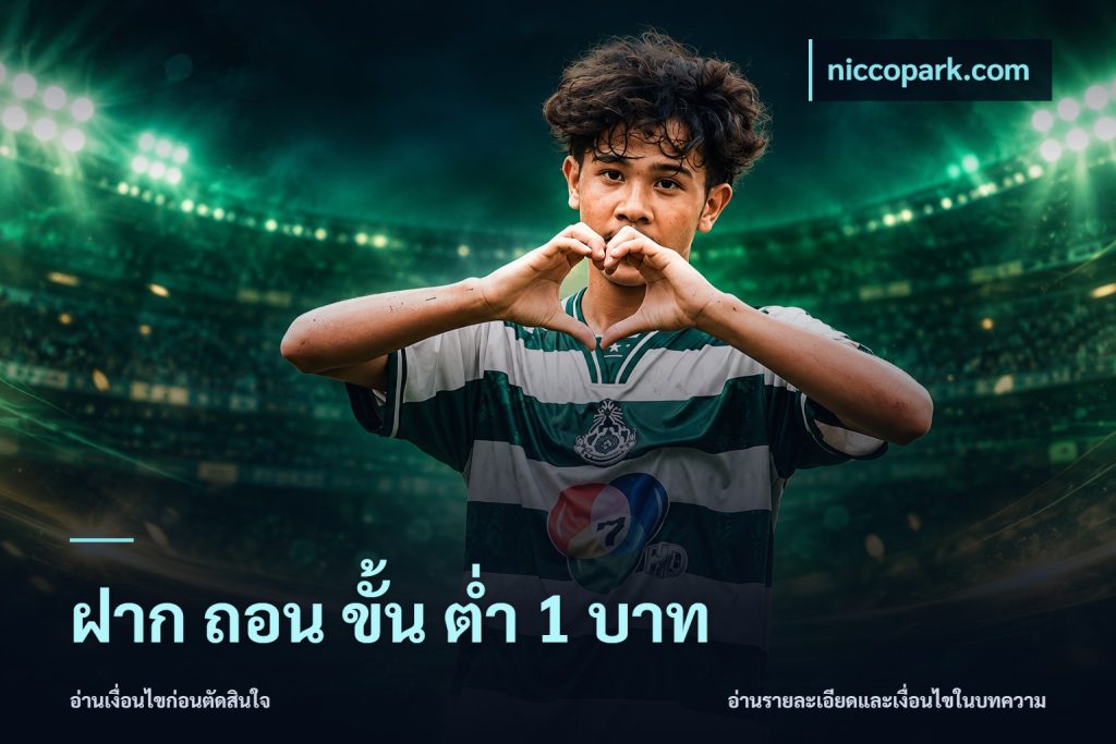 ฝาก ถอน ขั้น ต่ำ 1 บาท