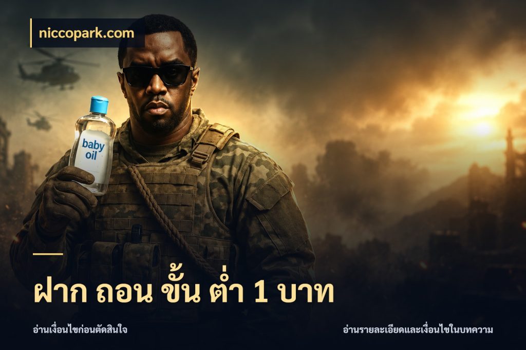 ฝาก ถอน ขั้น ต่ำ 1 บาท niccopark.com จำนวนเริ่มต้นกับรายละเอียดที่สายเกมสนใจ