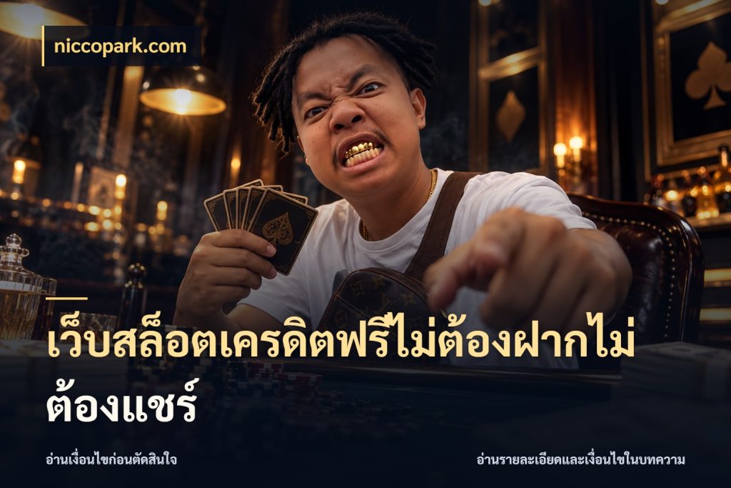 เว็บสล็อตเครดิตฟรีไม่ต้องฝากไม่ต้องแชร์ จับมุมเด่นของเครดิตฟรีให้ตรงใจ กับ niccopark.com