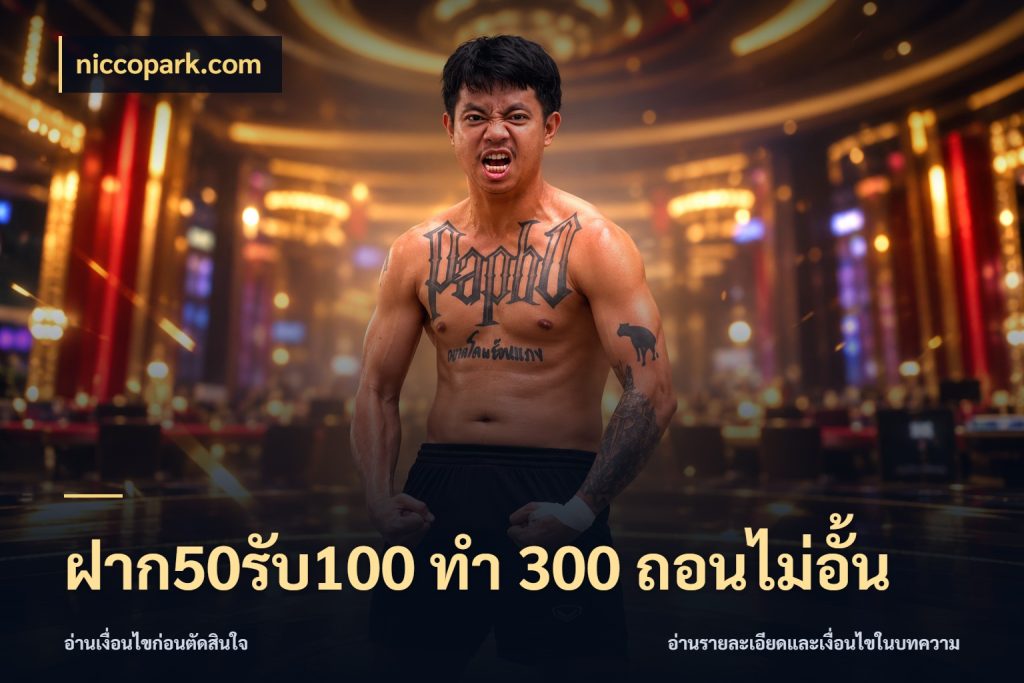 ฝาก50รับ100 ทํา 300 ถอนไม่อั้น niccopark.com รูปแบบโบนัสกับสิทธิ์ของสายเกม