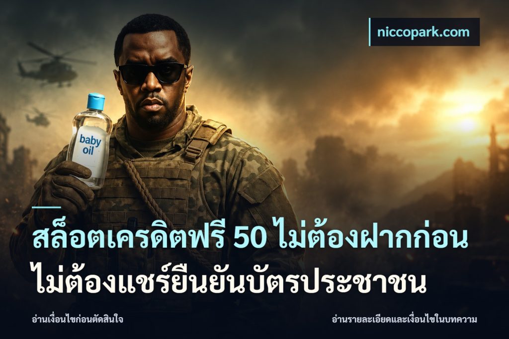 สล็อตเครดิตฟรี 50 ไม่ต้องฝากก่อนไม่ต้องแชร์ยืนยันบัตรประชาชน