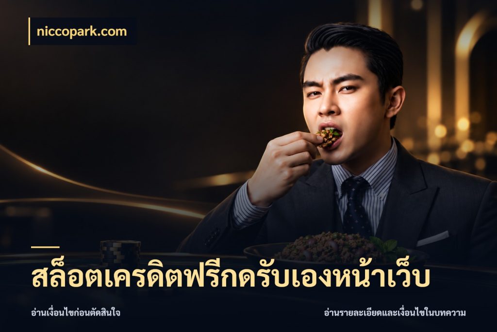 สล็อตเครดิตฟรีกดรับเองหน้าเว็บ niccopark.com เครดิตฟรีกับจังหวะลุ้นที่คุณเลือก