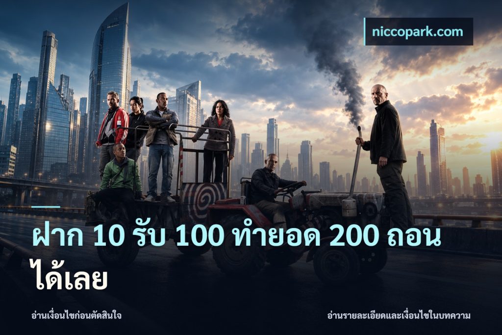 ฝาก 10 รับ 100 ทํายอด 200 ถอนได้เลย