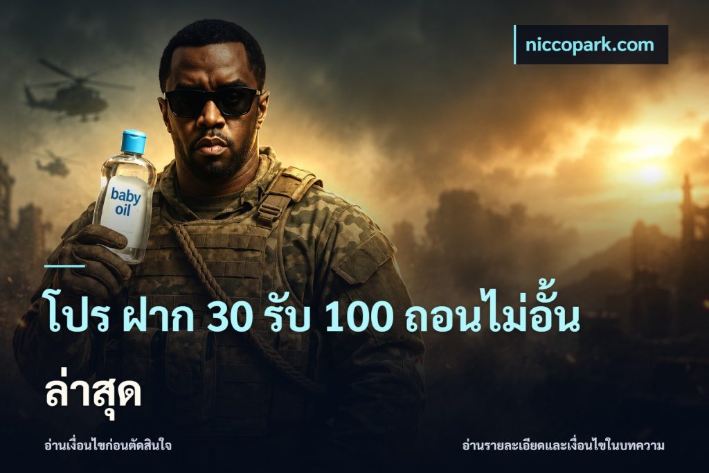 โปร ฝาก 30 รับ 100 ถอนไม่อั้น ล่าสุด