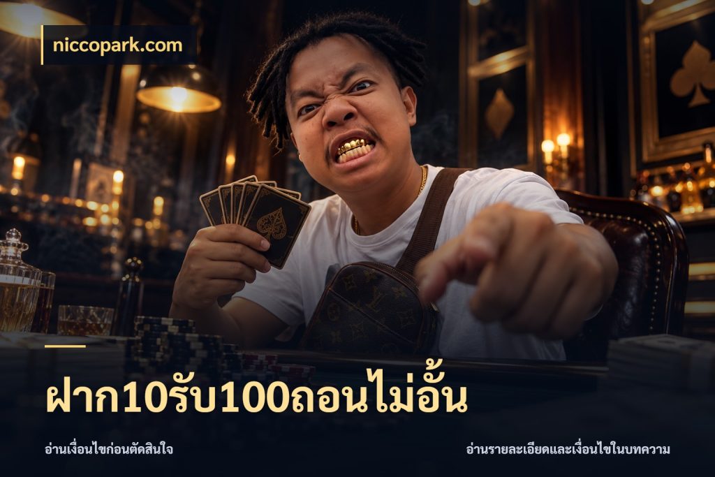 ฝาก10รับ100ถอนไม่อั้น niccopark.com สีสันของโปรฝากและยอดรับ