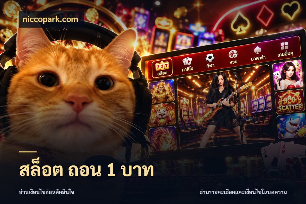 สล็อต ถอน 1 บาท ยอดเริ่มต้นน่าจับตากับสิทธิ์ที่เกี่ยวข้อง ในมุม niccopark.com
