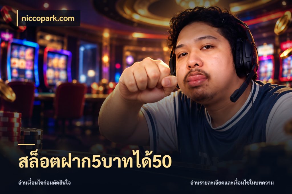 สล็อตฝาก5บาทได้50 รูปแบบโบนัสกับสิทธิ์ของสายเกม ในมุม niccopark.com