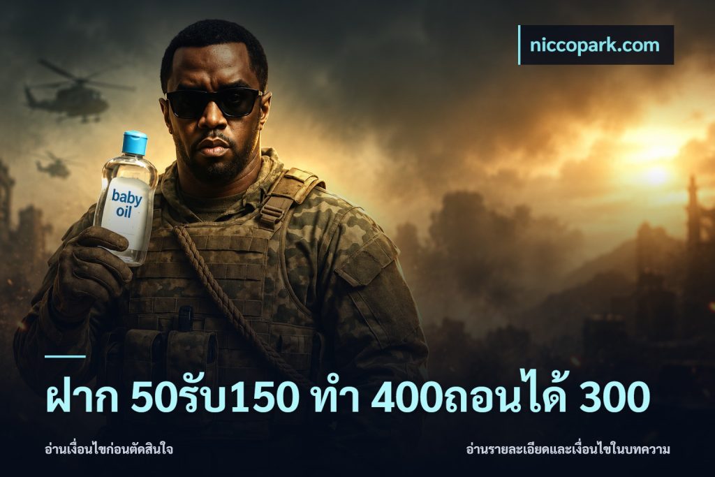 ฝาก 50รับ150 ทํา 400ถอนได้ 300