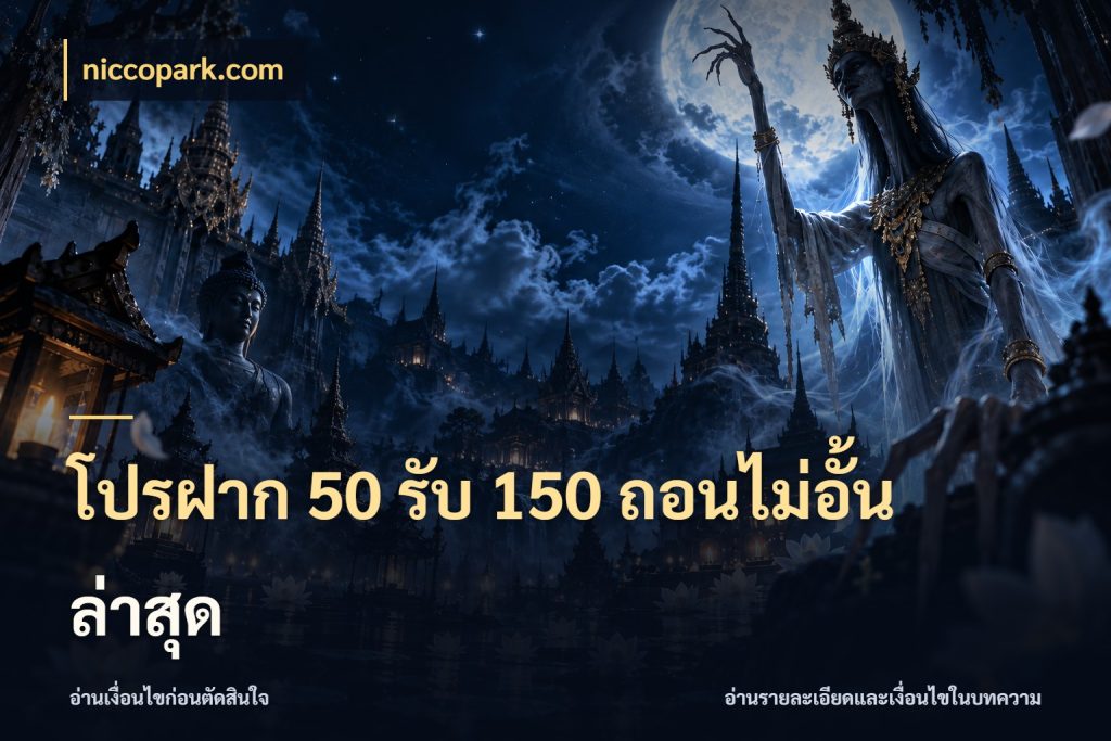 โปรฝาก 50 รับ 150 ถอนไม่อั้นล่าสุด สายโบนัสเลือกจังหวะสนุกได้อย่างไร ในมุม niccopark.com