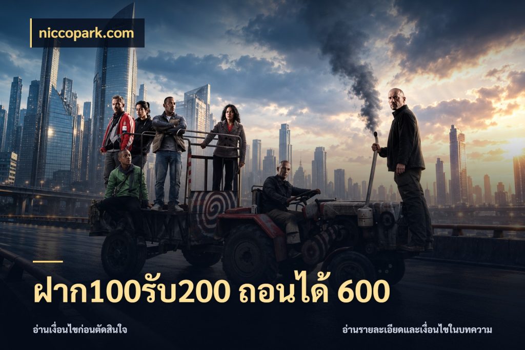 ฝาก100รับ200 ถอนได้ 600 ยอดฝากและยอดรับในมุมของคนชอบลุ้น ในมุม niccopark.com