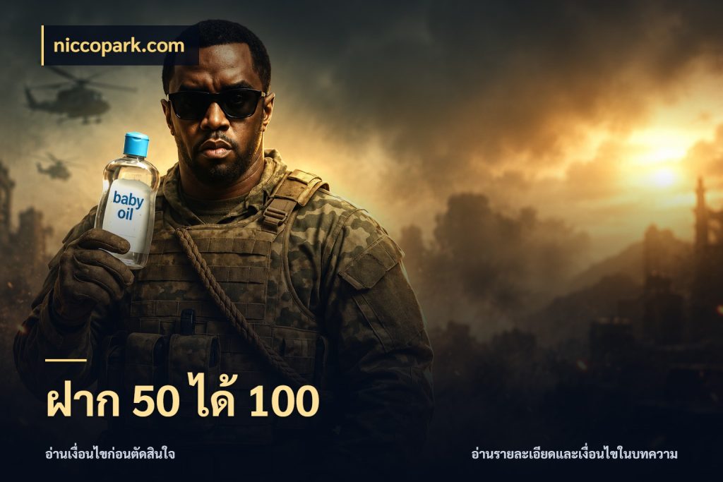 ฝาก 50 ได้ 100 โปรกับเกมที่ชอบเลือกให้ตรงสไตล์ กับ niccopark.com
