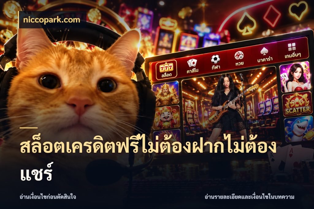 สล็อตเครดิตฟรีไม่ต้องฝากไม่ต้องแชร์ เครดิตแต่ละรูปแบบมีมุมไหนให้ดู ในมุม niccopark.com