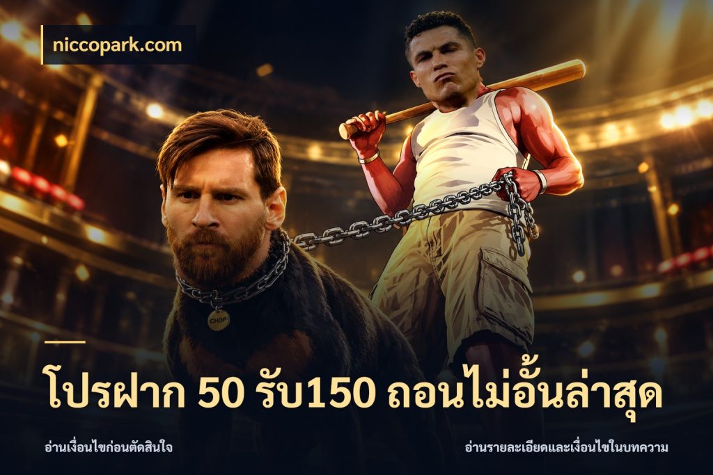 โปรฝาก 50 รับ150 ถอนไม่อั้นล่าสุด เปิดมุมโปรให้เข้ากับเกมแนวโปรด ในมุม niccopark.com