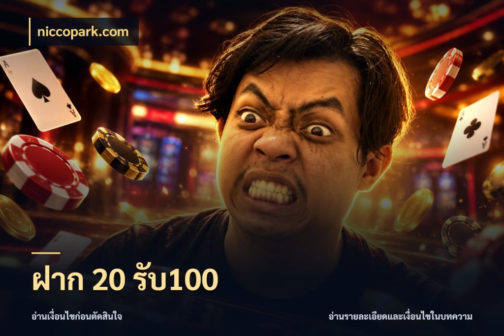 ฝาก 20 รับ100 ยอดฝากและยอดรับในมุมของคนชอบลุ้น สไตล์ niccopark.com