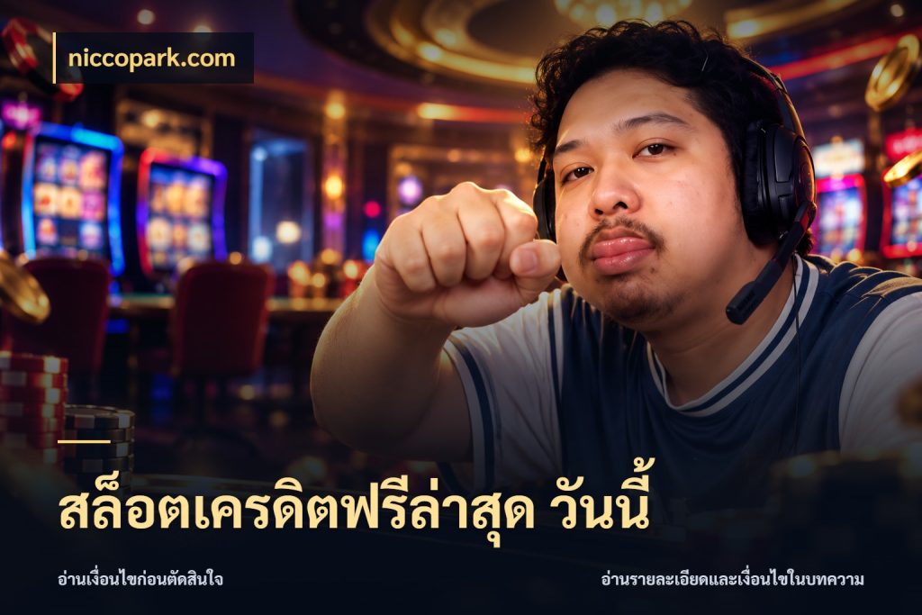 สล็อตเครดิตฟรีล่าสุด วันนี้ niccopark.com เครดิตฟรีกับจังหวะลุ้นที่คุณเลือก