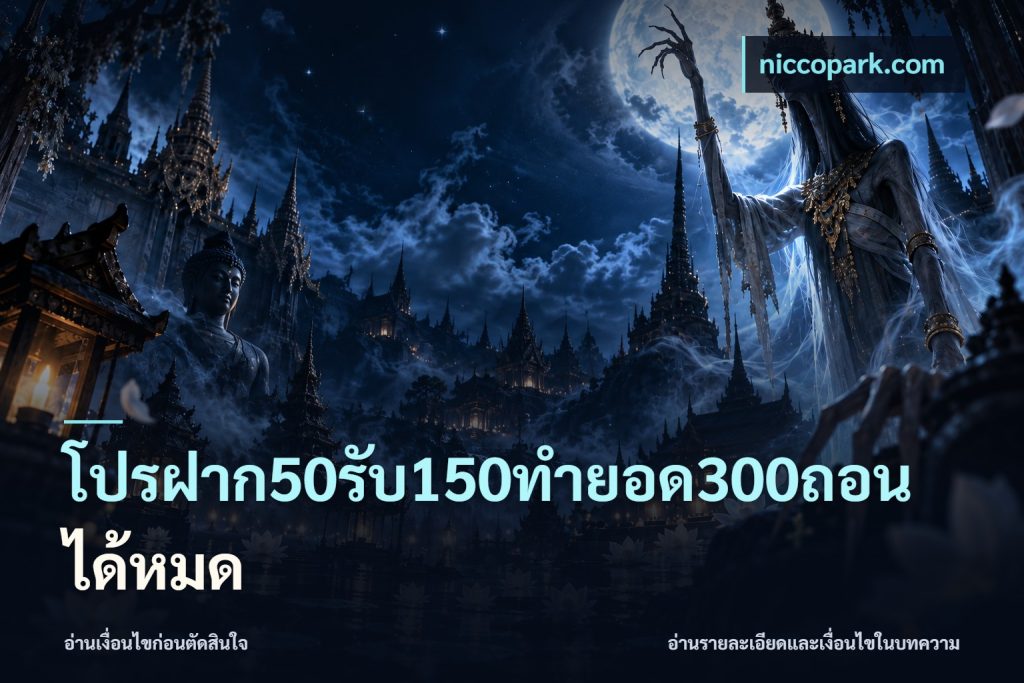 โปรฝาก50รับ150ทํายอด300ถอนได้หมด
