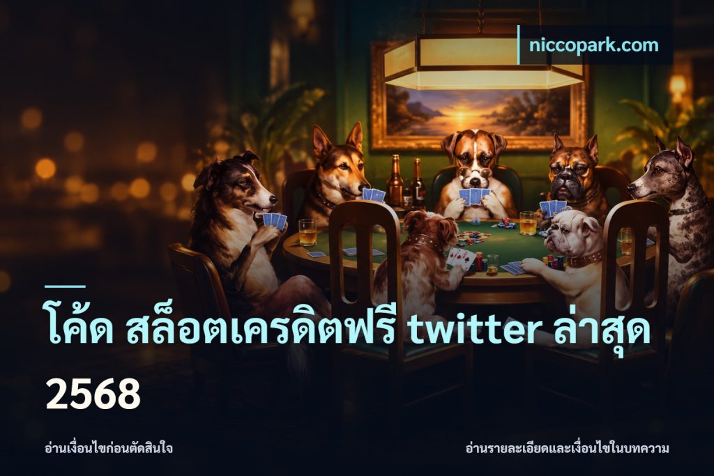 โค้ด สล็อตเครดิตฟรี twitter ล่าสุด 2568