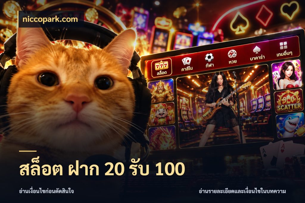 สล็อต ฝาก 20 รับ 100 จับประเด็นยอดรับก่อนเลือกความสนุก กับ niccopark.com