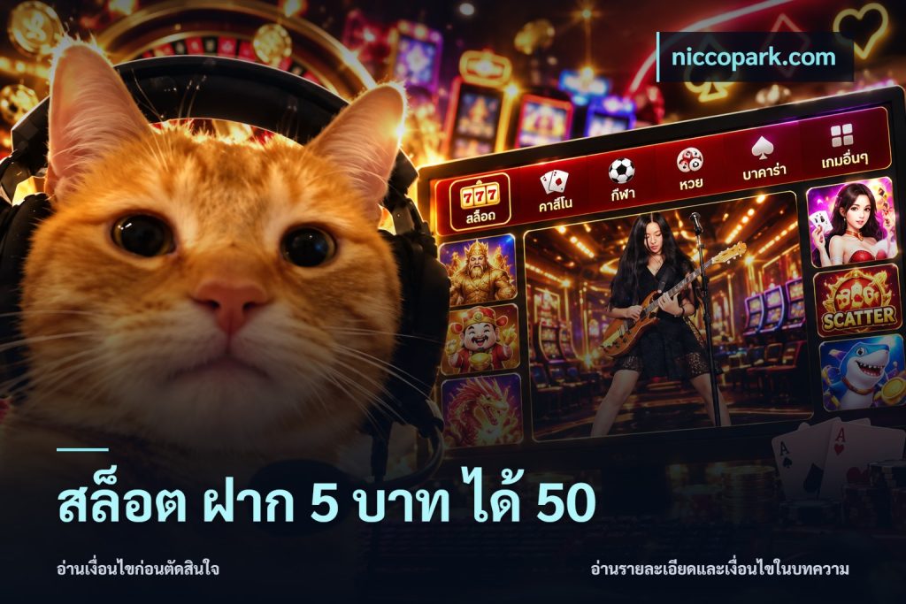 สล็อต ฝาก 5 บาท ได้ 50
