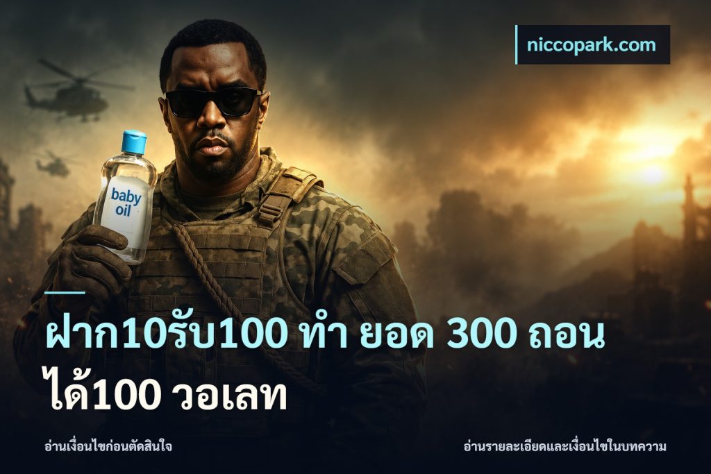 ฝาก10รับ100 ทํา ยอด 300 ถอนได้100 วอเลท
