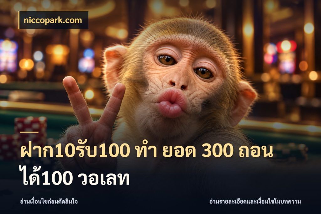 ฝาก10รับ100 ทํา ยอด 300 ถอนได้100 วอเลท สนุกกับตัวเลือกโปรในสไตล์ของคุณ กับ niccopark.com