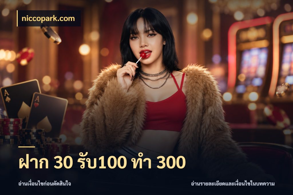 ฝาก 30 รับ100 ทำ 300 จับคู่โบนัสกับสไตล์เกมที่ชอบ สไตล์ niccopark.com