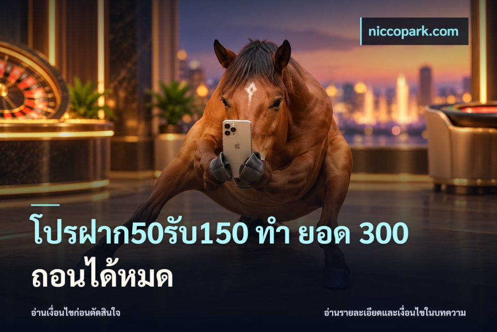 โปรฝาก50รับ150 ทํา ยอด 300 ถอนได้หมด