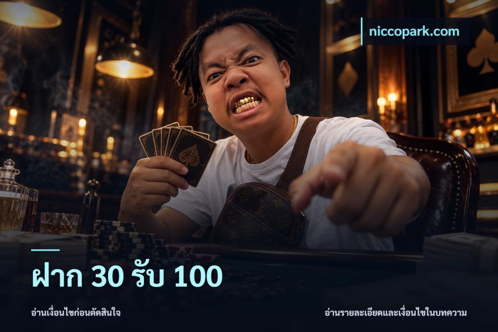 ฝาก 30 รับ 100