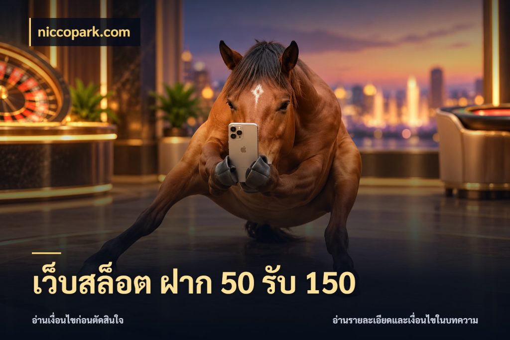 เว็บสล็อต ฝาก 50 รับ 150 จับคู่โบนัสกับสไตล์เกมที่ชอบ ในมุม niccopark.com