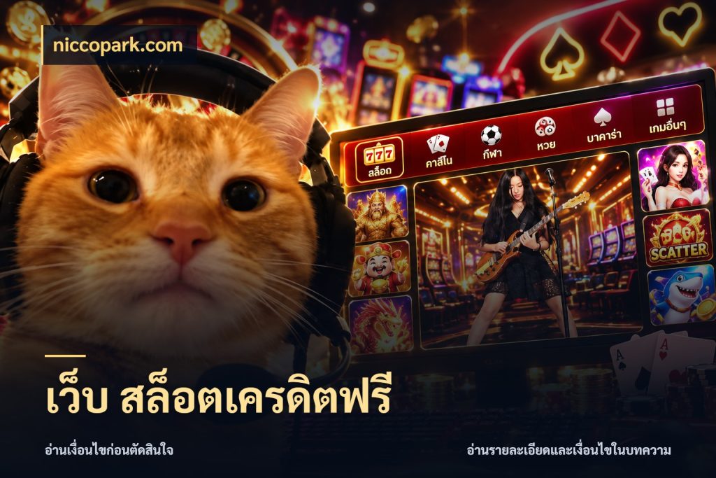 เว็บ สล็อตเครดิตฟรี จากชื่อเครดิตฟรีสู่ความสนุกที่เข้าใจได้ กับ niccopark.com