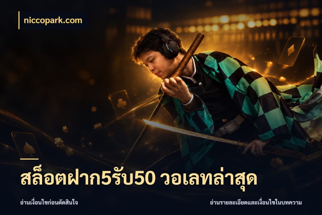 สล็อตฝาก5รับ50 วอเลทล่าสุด niccopark.com เปิดมุมโปรให้เข้ากับเกมแนวโปรด