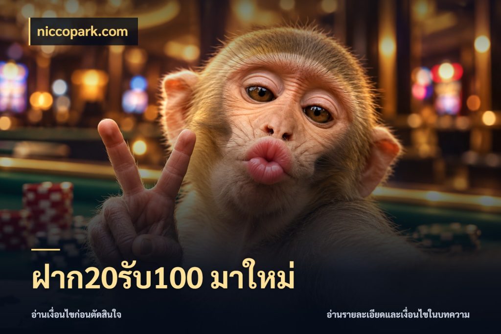 ฝาก20รับ100 มาใหม่ จับคู่โบนัสกับสไตล์เกมที่ชอบ ในมุม niccopark.com
