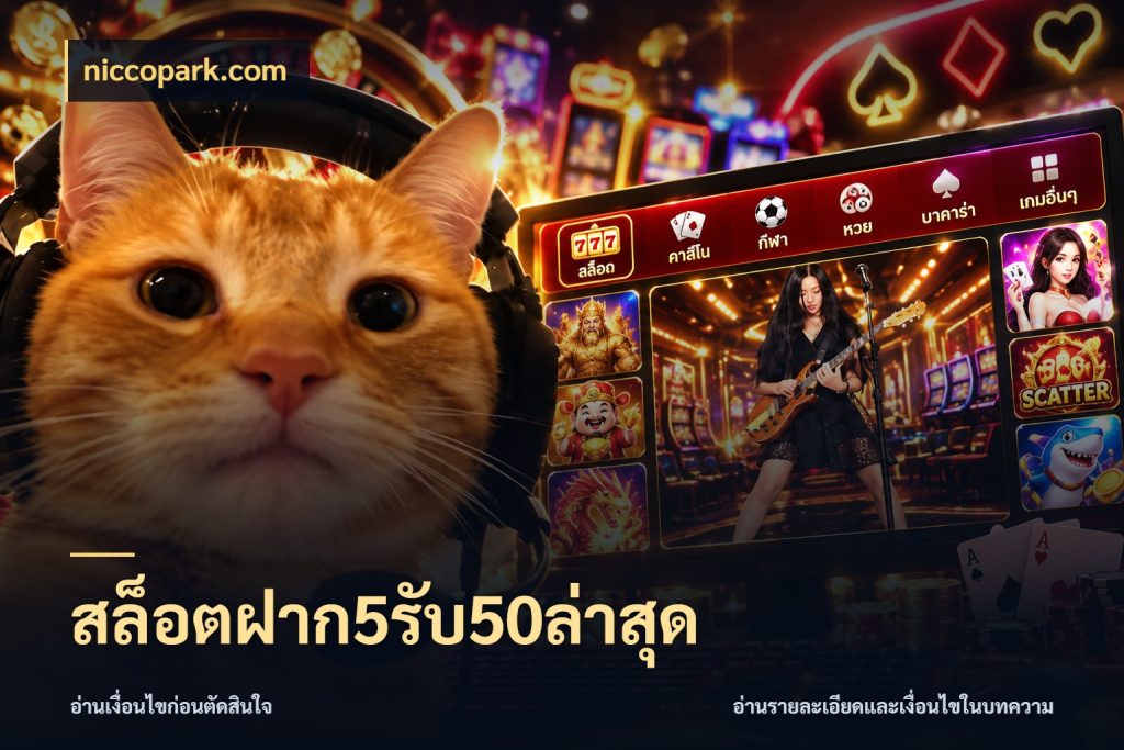 สล็อตฝาก5รับ50ล่าสุด จับคู่โบนัสกับสไตล์เกมที่ชอบ ในมุม niccopark.com