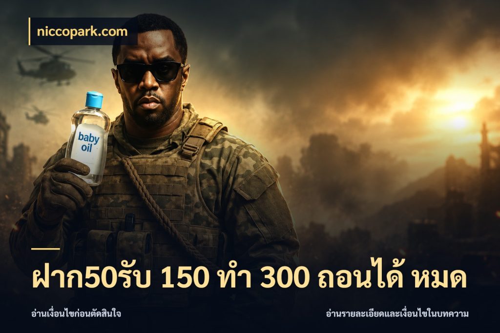 ฝาก50รับ 150 ทำ 300 ถอนได้ หมด จับประเด็นยอดรับก่อนเลือกความสนุก ในมุม niccopark.com