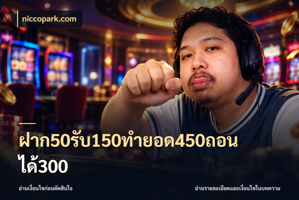 ฝาก50รับ150ทำยอด450ถอนได้300 สายโบนัสเลือกจังหวะสนุกได้อย่างไร ในมุม niccopark.com