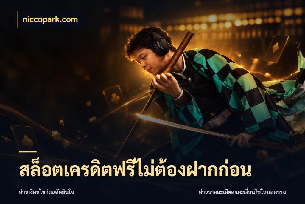 สล็อตเครดิตฟรีไม่ต้องฝากก่อน เครดิตฟรีในมุมที่สายโบนัสสนใจ ในมุม niccopark.com