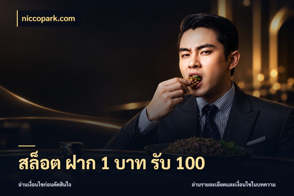 สล็อต ฝาก 1 บาท รับ 100 โปรยอดรับที่สายเกมสนใจ กับ niccopark.com