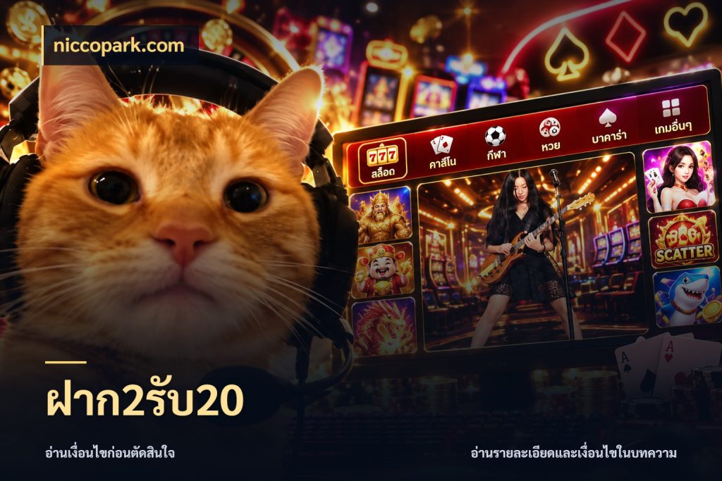 ฝาก2รับ20 โปรยอดรับที่สายเกมสนใจ ในมุม niccopark.com