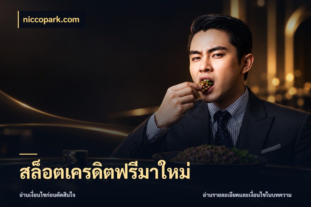 สล็อตเครดิตฟรีมาใหม่ จับมุมเด่นของเครดิตฟรีให้ตรงใจ สไตล์ niccopark.com