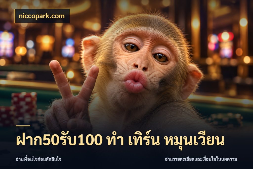 ฝาก50รับ100 ทํา เทิร์น หมุนเวียน niccopark.com ยอดฝากและยอดรับในมุมของคนชอบลุ้น